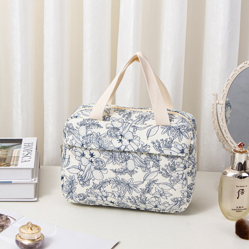Large Floral Cosmetic Bag - DippedShop Wholesale - #1491