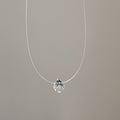 Minimalist Teardrop Cubic Zirconia Choker Necklace 6W6JNC395L