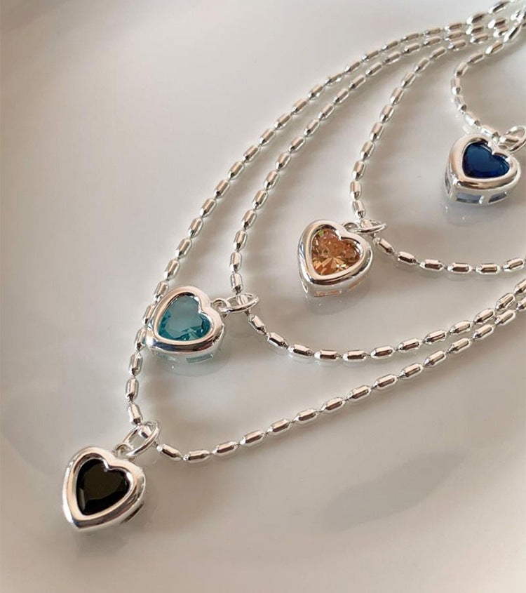 Heart Pendant Choker Necklace - DippedShop Wholesale - #3075