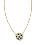 Fashion Soccer Ball Pendant Chain Necklace 6W6JNC414L
