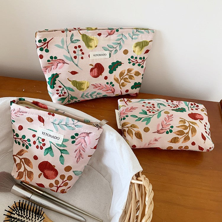 Large Floral Makeup Bag - DippedShop Wholesale - #4803