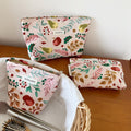 Large Capacity Floral Embossed Portable Makeup Bag MK2BW6W10BOB398