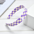 Minimalist Color Block Plaid Pattern Acetate Headband MK2PIM6W6HBD64