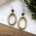 Rattan Beach Dangle Earrings - DippedShop Wholesale - #9395