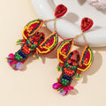Sequin Beaded Lobster Earrings - DippedShop Wholesale - #3667
