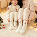Soft Christmas Embroidered Fuzzy Socks 6W8FSO902
