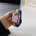 Color Block Nylon Weave Watch Band 6W6JWA140