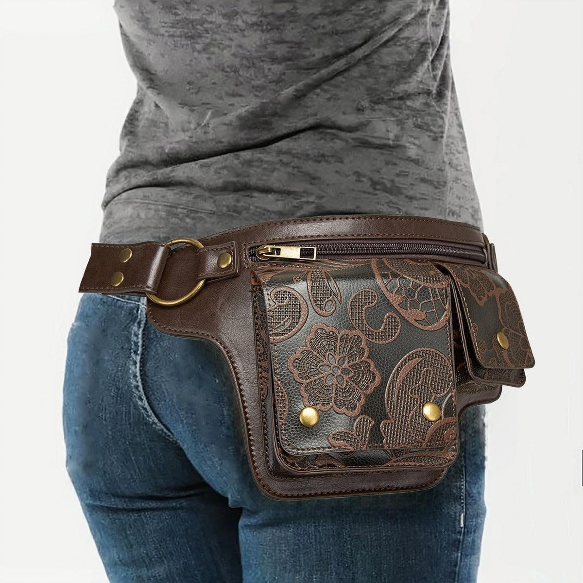Vintage Outdoor Adjustable Sports Waist Bag 6W10BBG2023