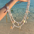 Elegant Pearl Shell Beaded Tas - DippedShop Wholesale - #6307
