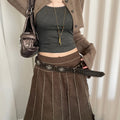 Boho Style Rope Braided Tassel Waist Belt 6W6JBT139