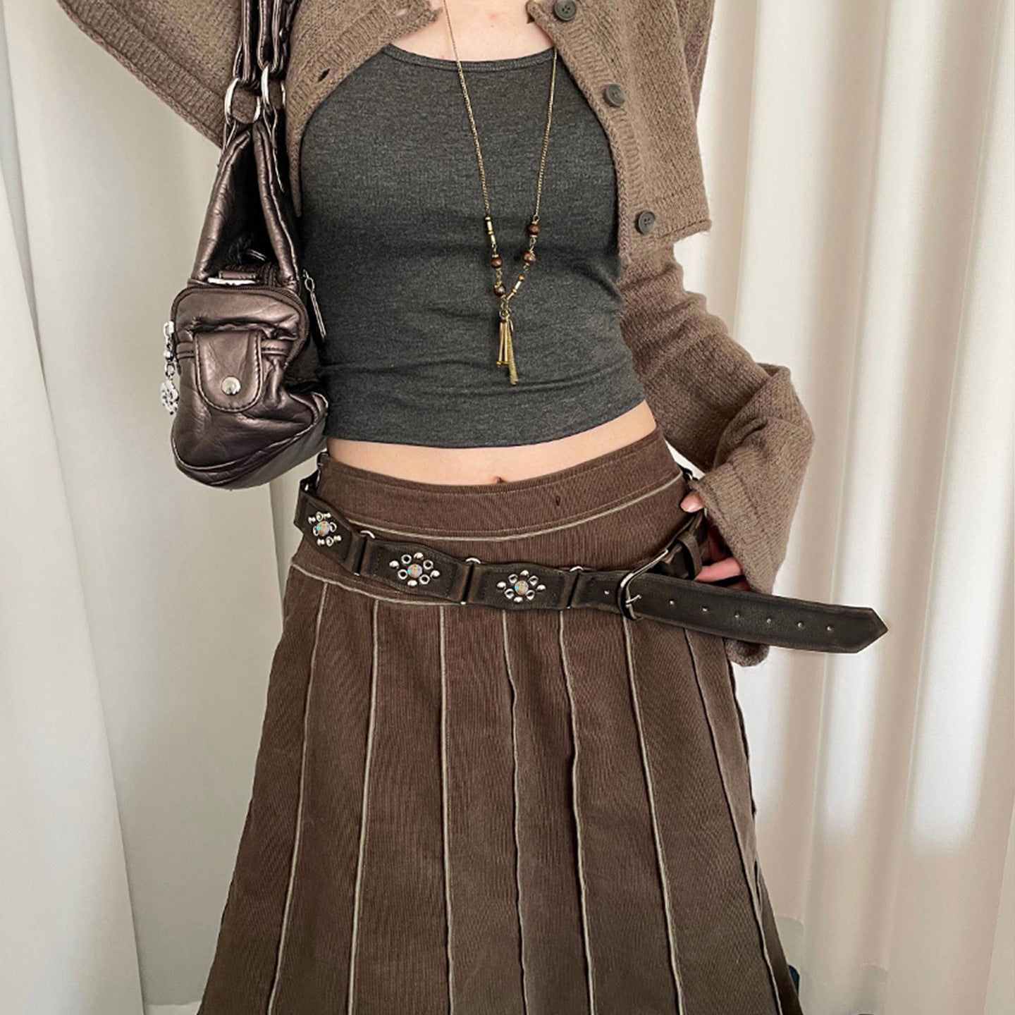 Boho Style Rope Braided Tassel Waist Belt 6W6JBT139