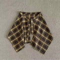 Plaid Tie Side Wrap Skirt - DippedShop Wholesale - #6147