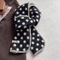 Retro Polka Dots Color Contrast Warm Scarf 6W6NSC65