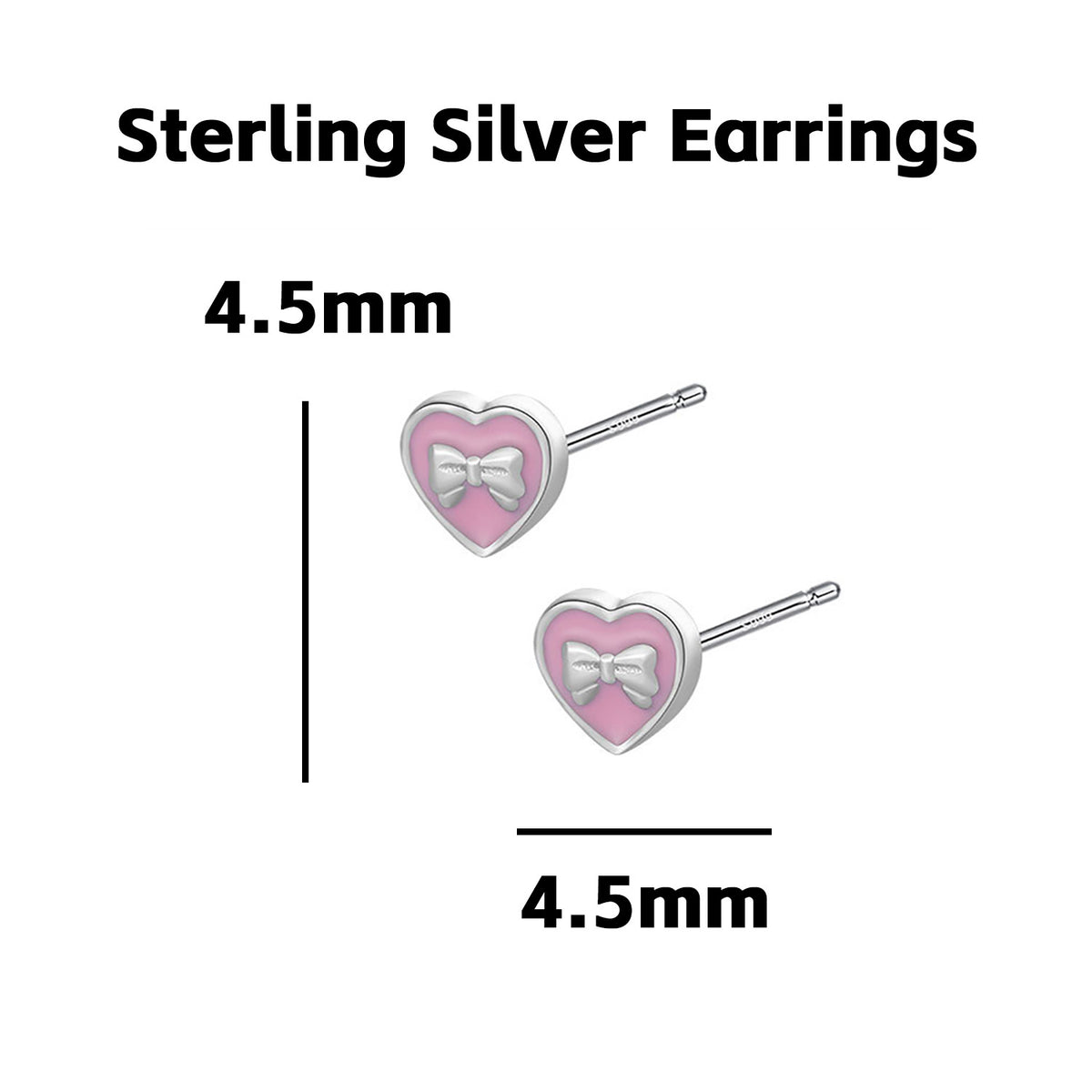 Heart Mini Stud Earrings - DippedShop Wholesale - #6291