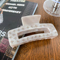 Sparkly Floral Rhinestone Acetate Hair Claw MK2PPM6W6HCP343