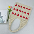 Love Pattern Knit Tote - DippedShop Wholesale - #4355