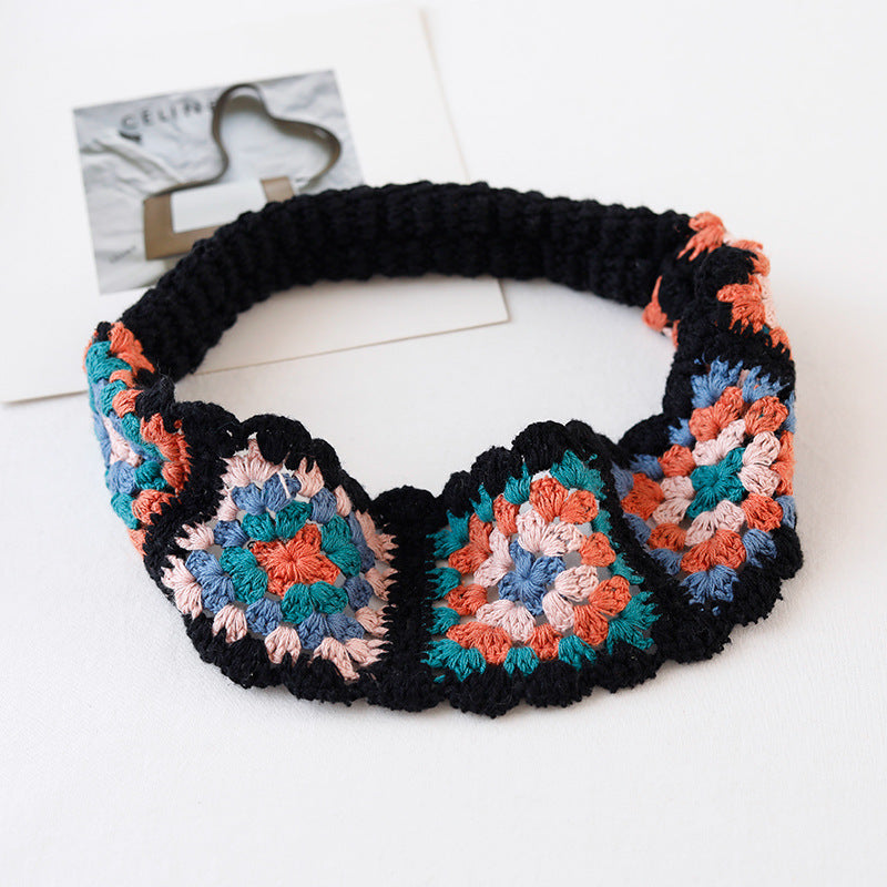 Floral Crochet Headwrap - DippedShop Wholesale - #4275