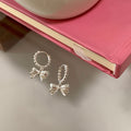 Bow Knot Huggie Earrings - DippedShop Wholesale - #9107