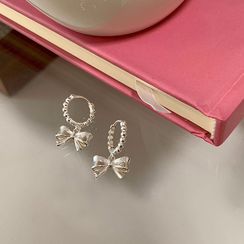 Bow Knot Huggie Earrings - DippedShop Wholesale - #9107