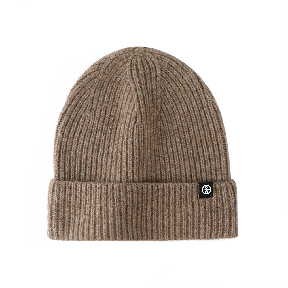 Casual Wool Blend Solid Color Knit Banie Hat 6W6HAT660