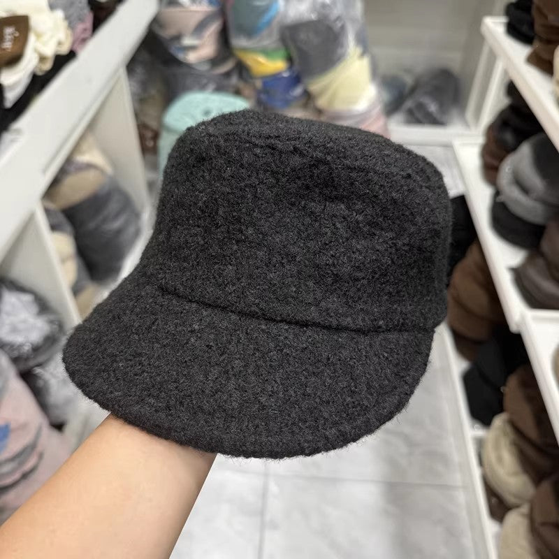 Winter Faux Sherpa Fleece Soft Baseball Cap 6W6HAT711