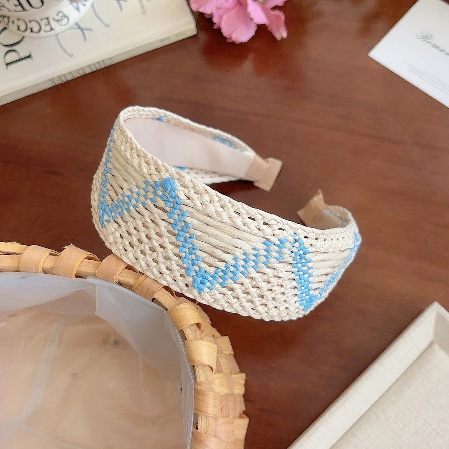 Bohemian Woven Colorblock Hairband - DippedShop Wholesale - #1891