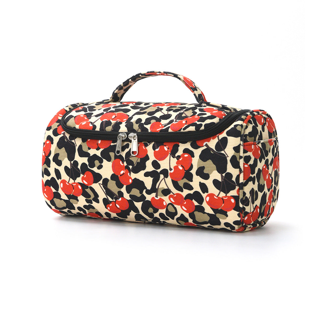 Vintage Cherry Large Capacity Portable Cosmetic Bag MK2BLW6C5CO19