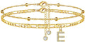 Trendy Initial Letter Gold Pla - DippedShop Wholesale - #3235