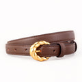 Retro Twisted Design Buckle Jean Leather Belt 6W6JBT159