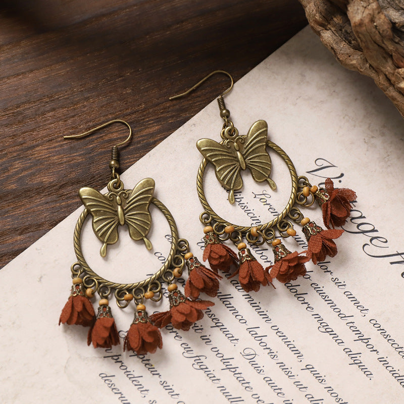 Boho Wooden Dangle Earrings - DippedShop Wholesale - #1459