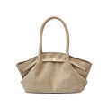 Casual Suede Large Capacity Ruched Tote Bag 6W10BBG1868