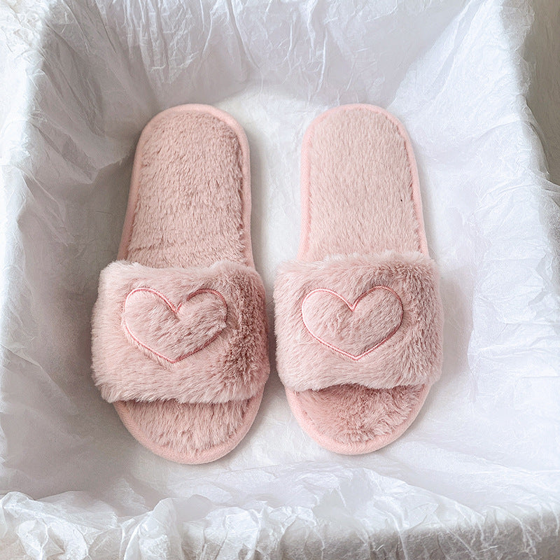 Fuzzy Plush Indoor Slippers - DippedShop Wholesale - #9219