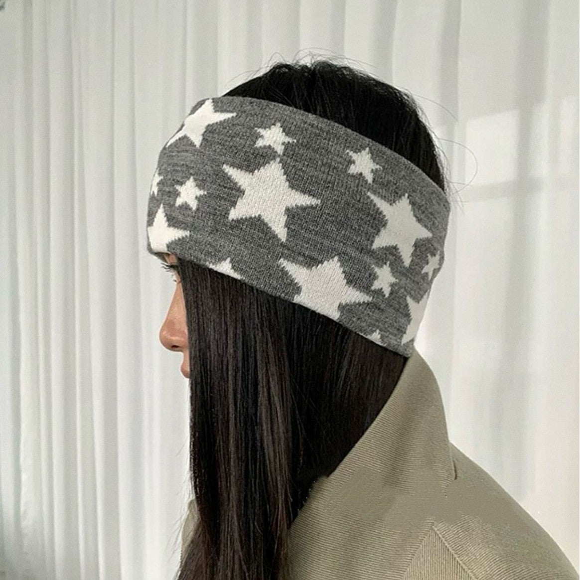 Star Knitted Hairband - DippedShop Wholesale - #9651