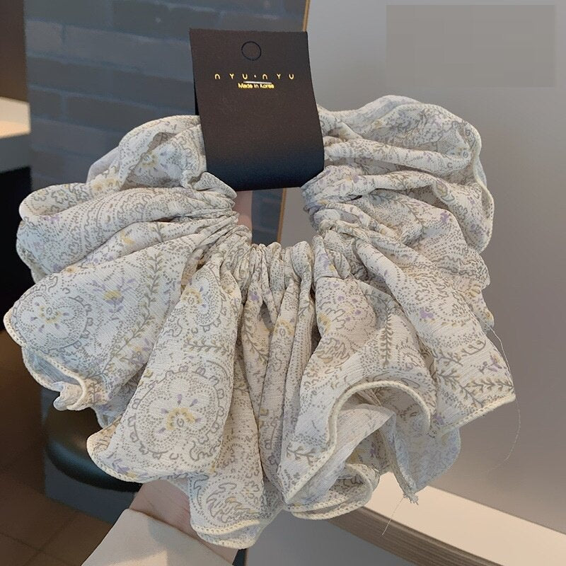 Floral Chiffon Oversized Scrunchie MK2BLW6W6HSR25