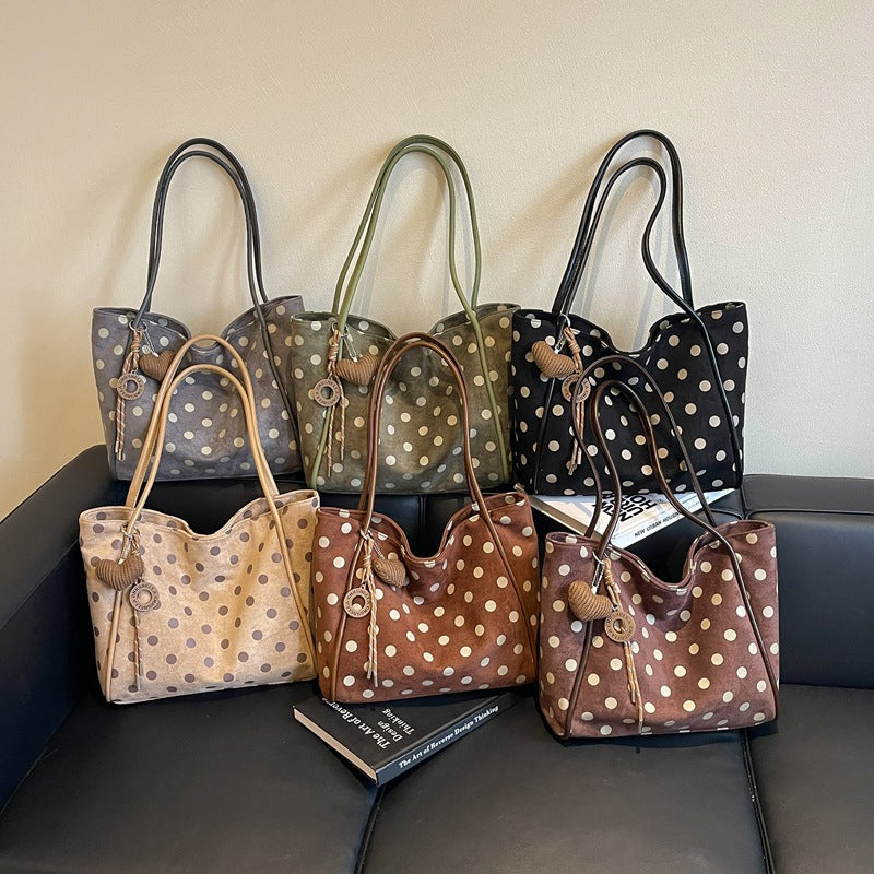 Trendy Polka Dot Large Capacity Tote Bag 6W10BBG1859
