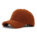 Winter Solid Color Fuzzy Plush Warm Baseball Cap 6W6HAT925
