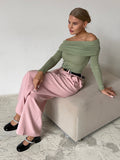 Off Shoulder Knit Top - DippedShop Wholesale - #5123
