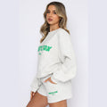 Letter Print Sweatshirt Set - DippedShop Wholesale - #4019