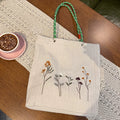 Vintage Floral Denim Tote - DippedShop Wholesale - #4819