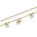 Trendy Double Layered Star Charm Link Bracelet 6W6JBR360