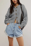 Loose Button Knit Cardigan - DippedShop Wholesale - #4803