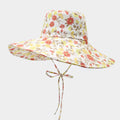 Fashion Floral Print Wide Brim Bucket Hat MK2BW6W6HAT107