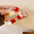 Vintage Color Block Claw Clip - DippedShop Wholesale - #1843