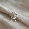 Monstera Leaf Adjustable Ring - DippedShop Wholesale - #9603