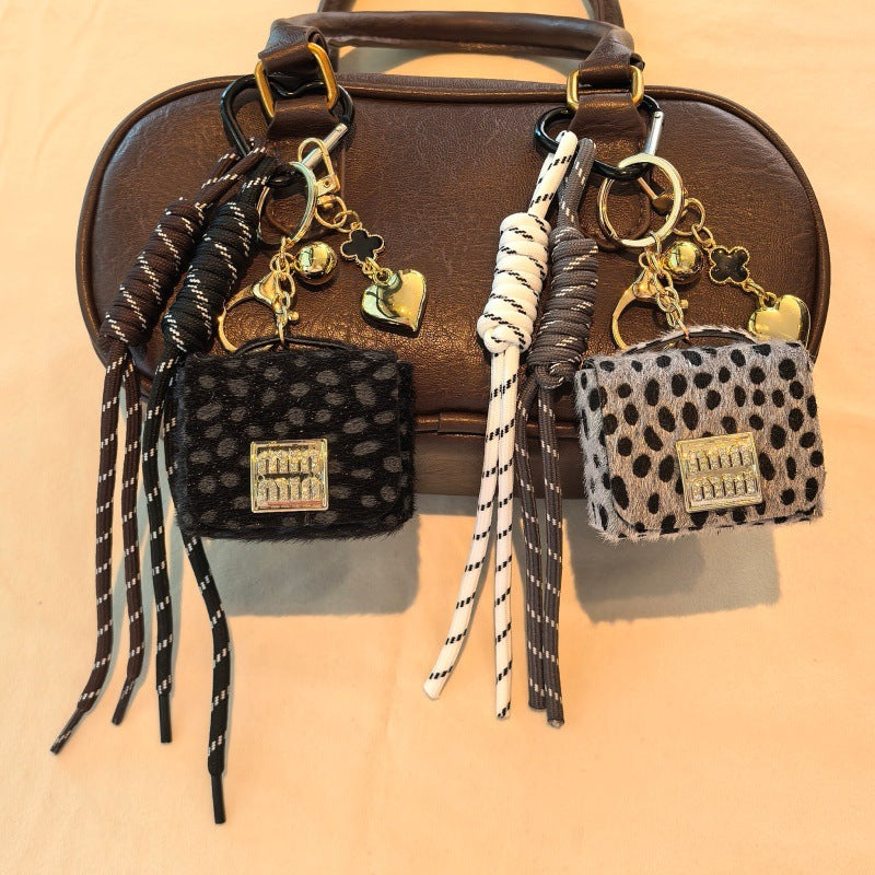 Stylish Leopard Handbag Pendant Keychain Bag Charm 6W10BBC378