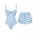 Heart Print Swimwear Set - DippedShop Wholesale - #7635