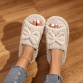 Plush Open Toe Slippers - DippedShop Wholesale - #3651