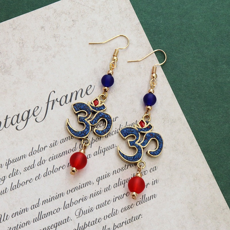 Vintage Ethnic Drop Earrings - DippedShop Wholesale - #1843