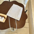 Minimalist Polka Dots Color Block Shoulder Bag MK2BLW6W10BBG563