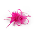 Flower Feather Fascinator Headband - DippedShop Wholesale - #7011